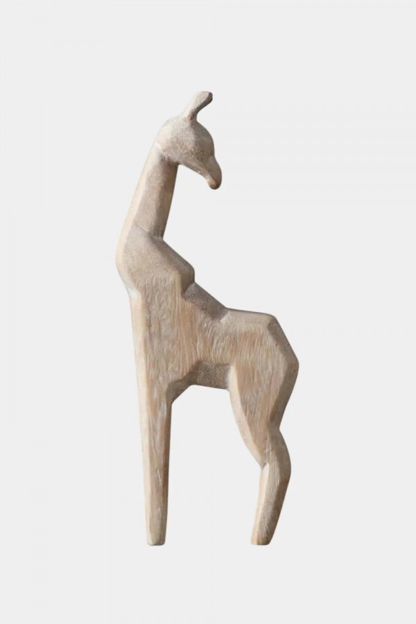Giraffe Wood Sculpture