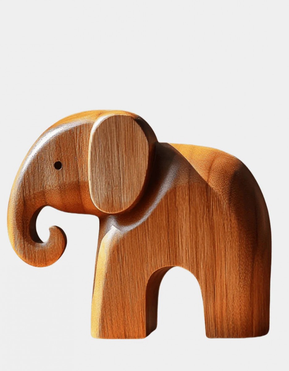 Elephant Wood Sculpture Elephant Wood Sculpture