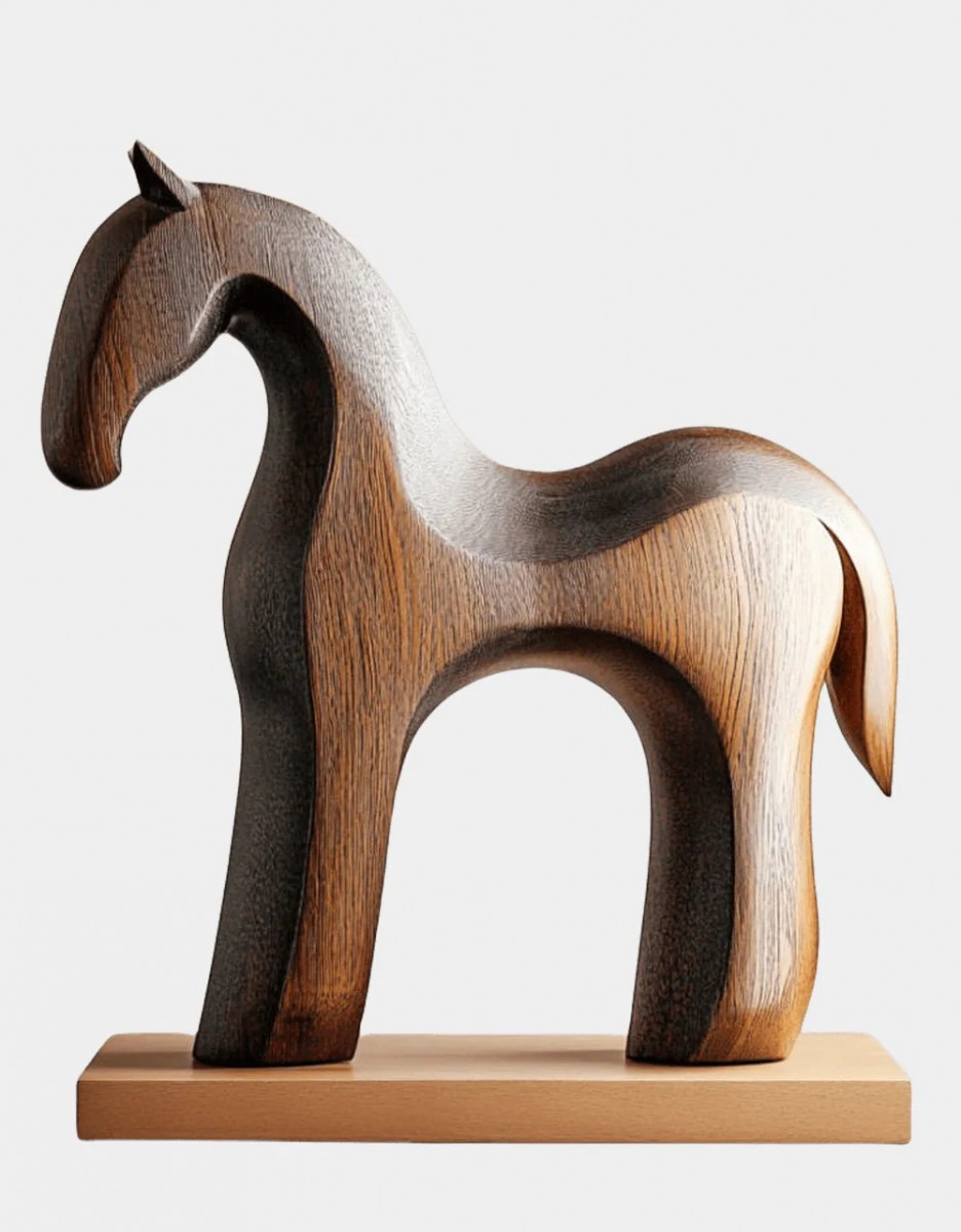 Horse Wood Sculpture Horse Wood Sculpture