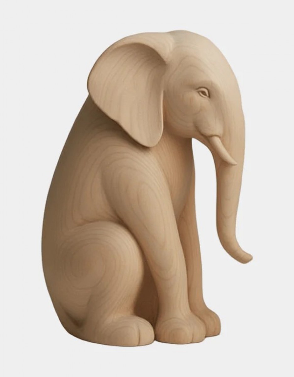 Elephant Wood Sculpture Elephant Wood Sculpture